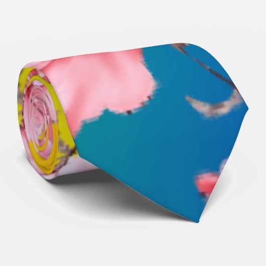 Schöne Blume Krawatte (Gerollt)