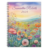 Schöne Blume Landschaft Notizblock (Vorderseite)