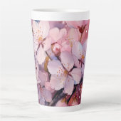 Schöne Blume Latte Tasse (Vorderseite)