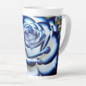Schöne Blume Latte Tasse (Rechte Ecke)