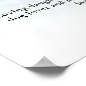 Schöne Blume Lebensfeier Foto Beerdigung Poster (Ecke)