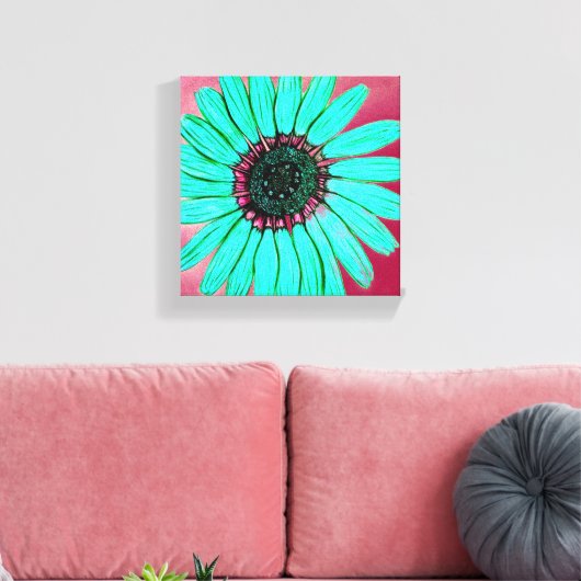 Schöne Blume Leinwand (Insitu (Wohnzimmer))