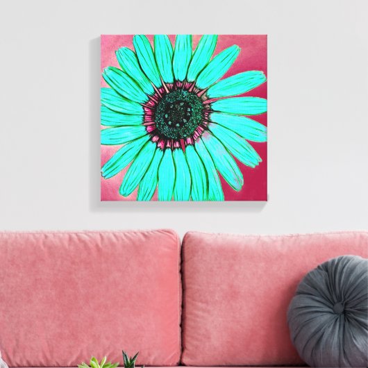 Schöne Blume Leinwand (Insitu (Wohnzimmer))