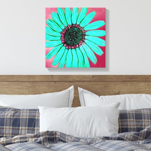 Schöne Blume Leinwand (Insitu (Schlafzimmer))