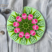 Schöne Blume Mandala Design-79358 Button (Beispiel)