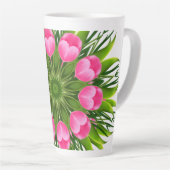 Schöne Blume Mandala Design-79358 Milchtasse (Rechte Ecke)