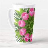 Schöne Blume Mandala Design-79358 Milchtasse (Linke Ecke)