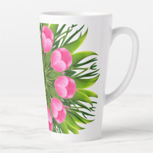Schöne Blume Mandala Design-79358 Milchtasse