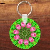 Schöne Blume Mandala Design-79358 Schlüsselanhänger (Vorderseite)
