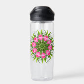 Schöne Blume Mandala Design-79358 Trinkflasche (Rückseite)