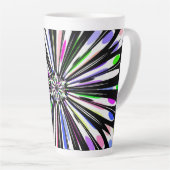 schöne Blume Mandala Design Milchtasse (Rechte Ecke)