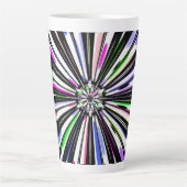schöne Blume Mandala Design Milchtasse (Vorderseite)