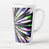 schöne Blume Mandala Design Milchtasse (Rechts)