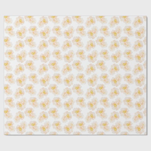 Schöne Blume mit Aquarellbildern Geschenkpapier (Flach)