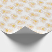 Schöne Blume mit Aquarellbildern Geschenkpapier (Ecke)