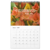 Schöne Blume mit Bibelzitaten für jeden Monat Kalender (Mär 2027)