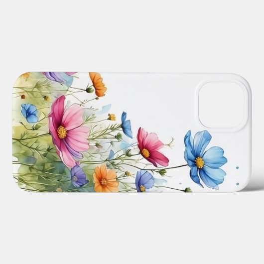 Schöne Blume mit Blumen Case-Mate iPhone Hülle (Rückseite (Horizontal))