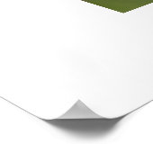 Schöne Blume mit einem Tropfen Regen Poster (Ecke)