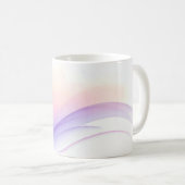 Schöne Blume mit Lila Glanz Kaffeetasse (VorderseiteRechts)