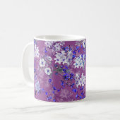 Schöne Blume mit Ölgemälde und Zweige Tiny Fl Kaffeetasse (Vorderseite Links)