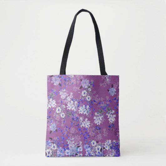 Schöne Blume mit Ölgemälde und Zweige Tiny Fl Tasche (Vorderseite)