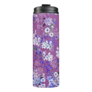 Schöne Blume mit Ölgemälde und Zweige Tiny Fl Thermosbecher