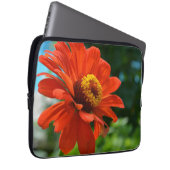 Schöne Blume mit orangefarbenen Blumen Laptopschutzhülle (Vorne Rechts)