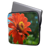 Schöne Blume mit orangefarbenen Blumen Laptopschutzhülle (Vorderseite Links)