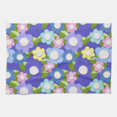 Schöne Blume mit Stich Geschirrtuch (Horizontal)