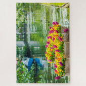 Schöne Blume mit Wasser, Niederlande Puzzle (Vertikal)