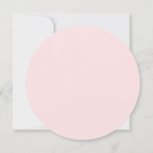 Schöne Blume mit Weiß und Weiß Save The Date (Rückseite)