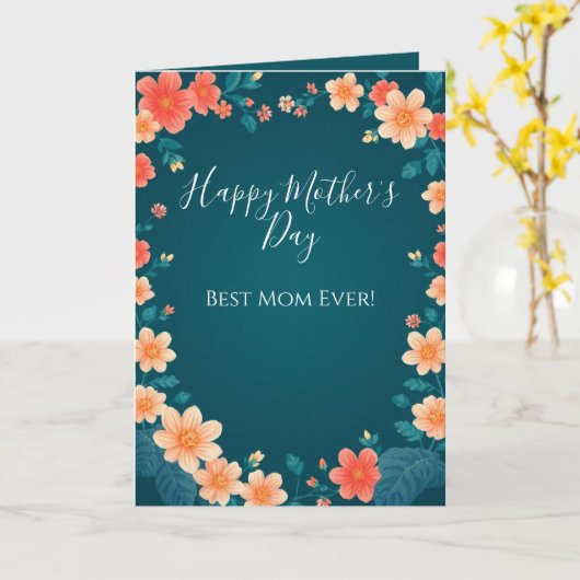 Schöne Blume Muttertagskarte Karte (Gelbe Blume)