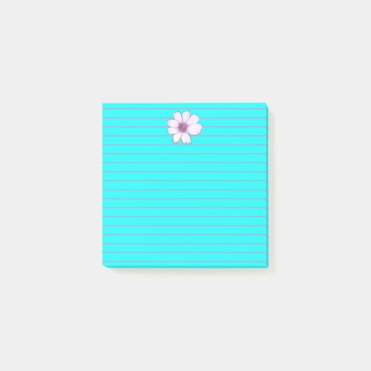 Schöne Blume Nachhinweise Post-it Klebezettel (Vorderseite)