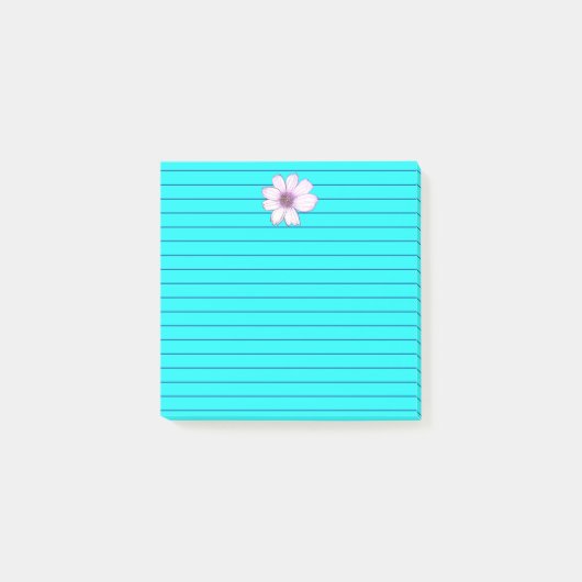 Schöne Blume Nachhinweise Post-it Klebezettel (Vorderseite)