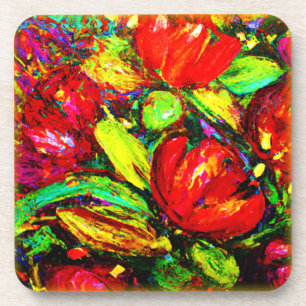 "Schöne Blume" Niedliche Kunst. Jetzt kaufen Getränkeuntersetzer