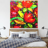 "Schöne Blume" Niedliche Kunst. Jetzt kaufen Leinwanddruck (Insitu (Schlafzimmer))