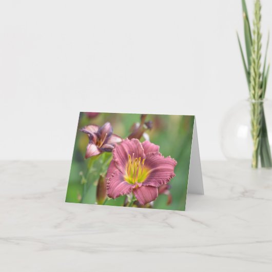 Schöne Blume Notecard Karte (Vorderseite)