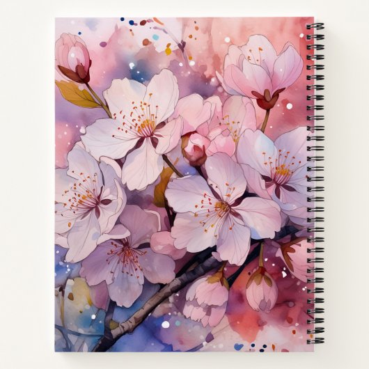 Schöne Blume Notizblock (Rückseite)