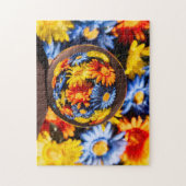 Schöne Blume Orb Puzzle (Vertikal)