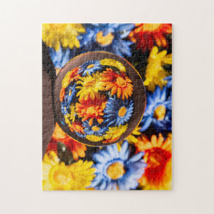 Schöne Blume Orb Puzzle