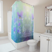 Schöne Blume Pansy Garden Duschvorhang (Beispiel)