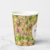 Schöne Blume Pappbecher (Rechts)