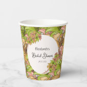 Schöne Blume Pappbecher (Vorderseite)