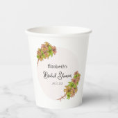 Schöne Blume Pappbecher (Vorderseite)