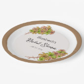 Schöne Blume Pappteller (Schrägansicht)