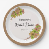 Schöne Blume Pappteller (Vorderseite)