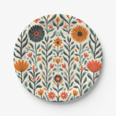 schöne Blume Pappteller (Vorderseite)