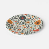 schöne Blume Pappteller (Schrägansicht)