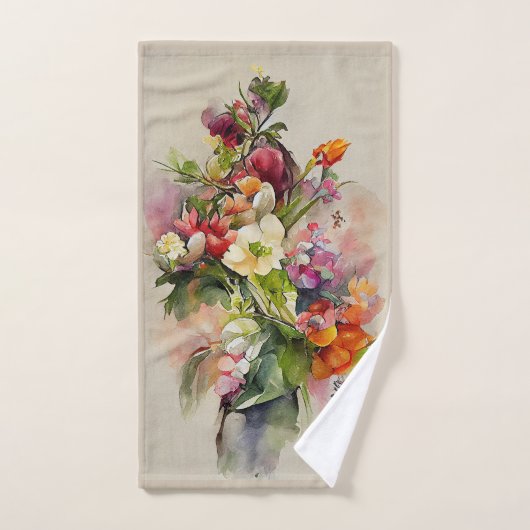 Schöne Blume Paul De Longpre Look Badhandtuch Set (Handtuch)