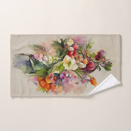 Schöne Blume Paul De Longpre Look Badhandtuch Set (Handtuch)